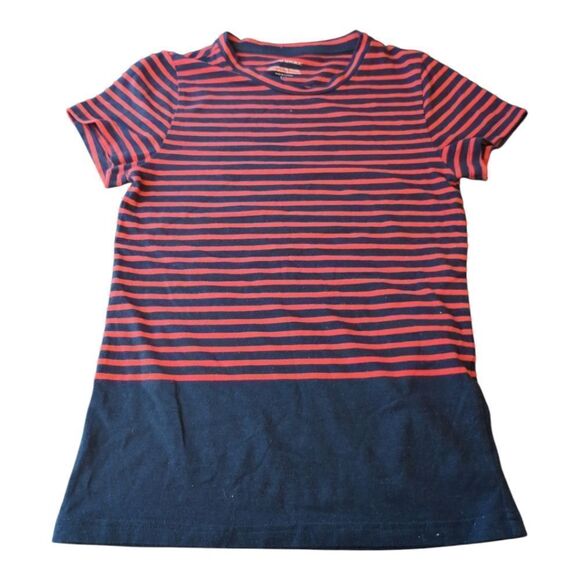 Banana Republic red navy striped  t shirt size s - Picture 1 of 4